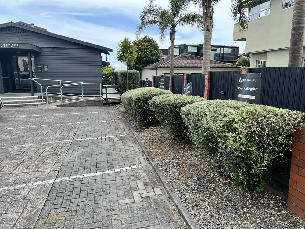 Greenlight-maintained grounds at a commercial property in Takapuna, Auckland